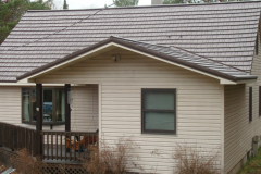 Rustic Metal Roofing Shingle in Mustang Brown