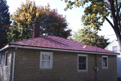 Oxford Metal Roofing Shingle in Terra Red