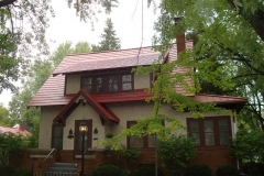 Oxford Metal Roofing Shingle in Terra Red