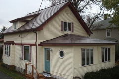 Oxford Metal Roofing Shingle in Mustang Brown